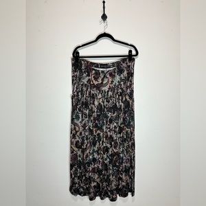 Peruvian Connection Full Length Floral Skirt